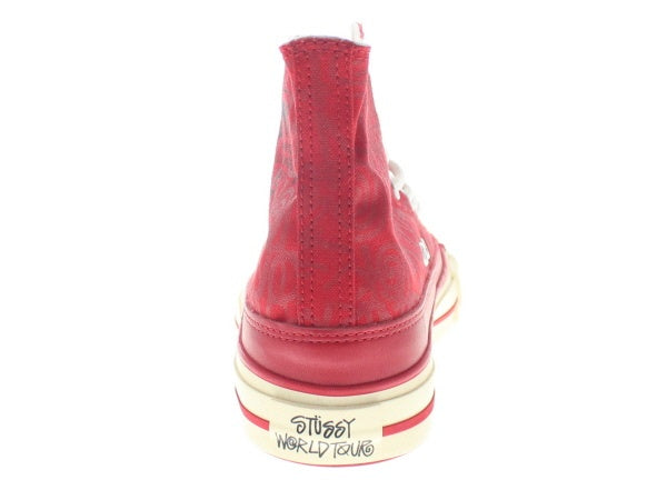 【US8】 STUSSY CAUSE WORLD TOUR HITOP / RED 06FSP00565 【DS】