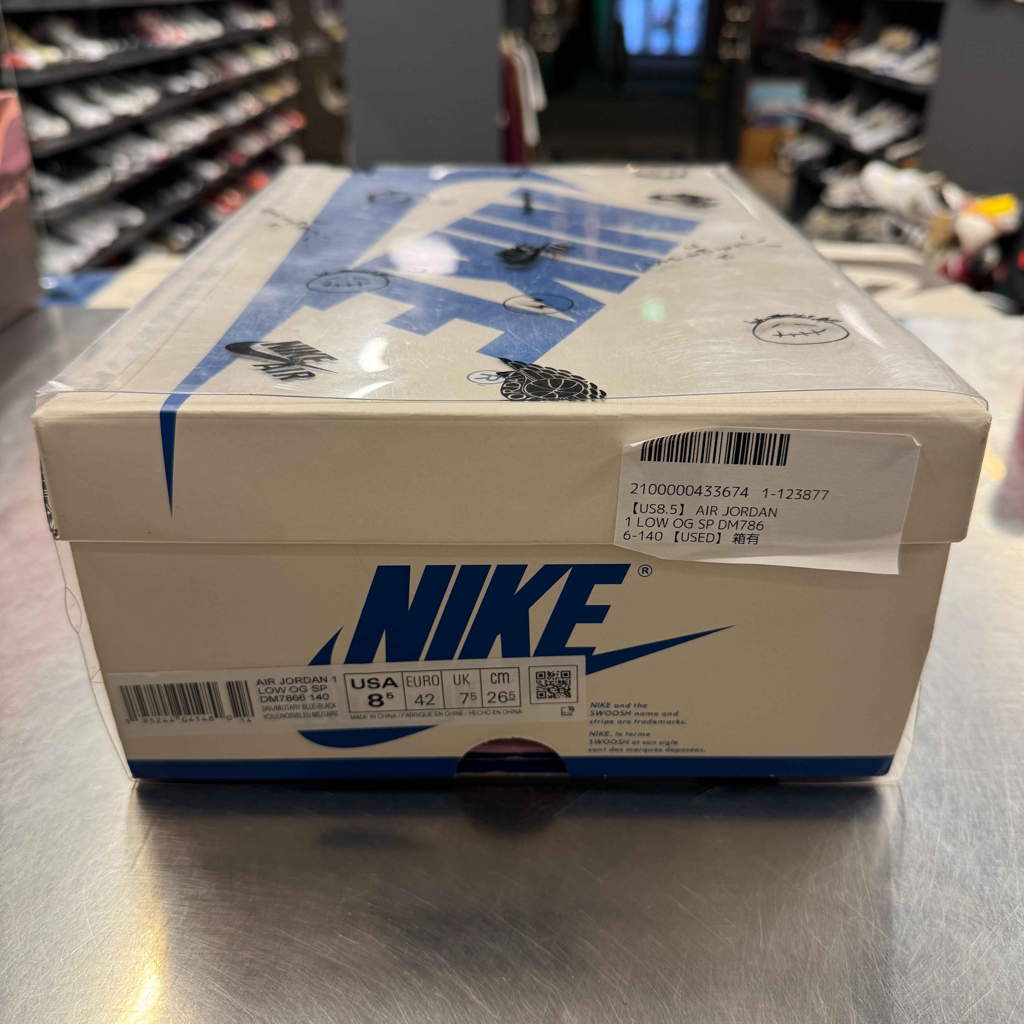 【US8.5】 AIR JORDAN 1 LOW OG SP DM7866-140 【USED】