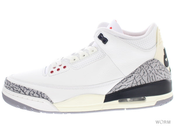 【US11】 AIR JORDAN 3 RETRO WHITE CEMENT REIMAGINED DN3707-100 【DS】