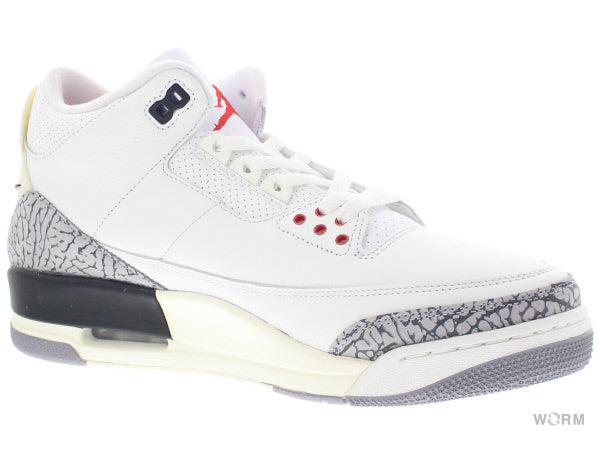 【US11】 AIR JORDAN 3 RETRO WHITE CEMENT REIMAGINED DN3707-100 【DS】