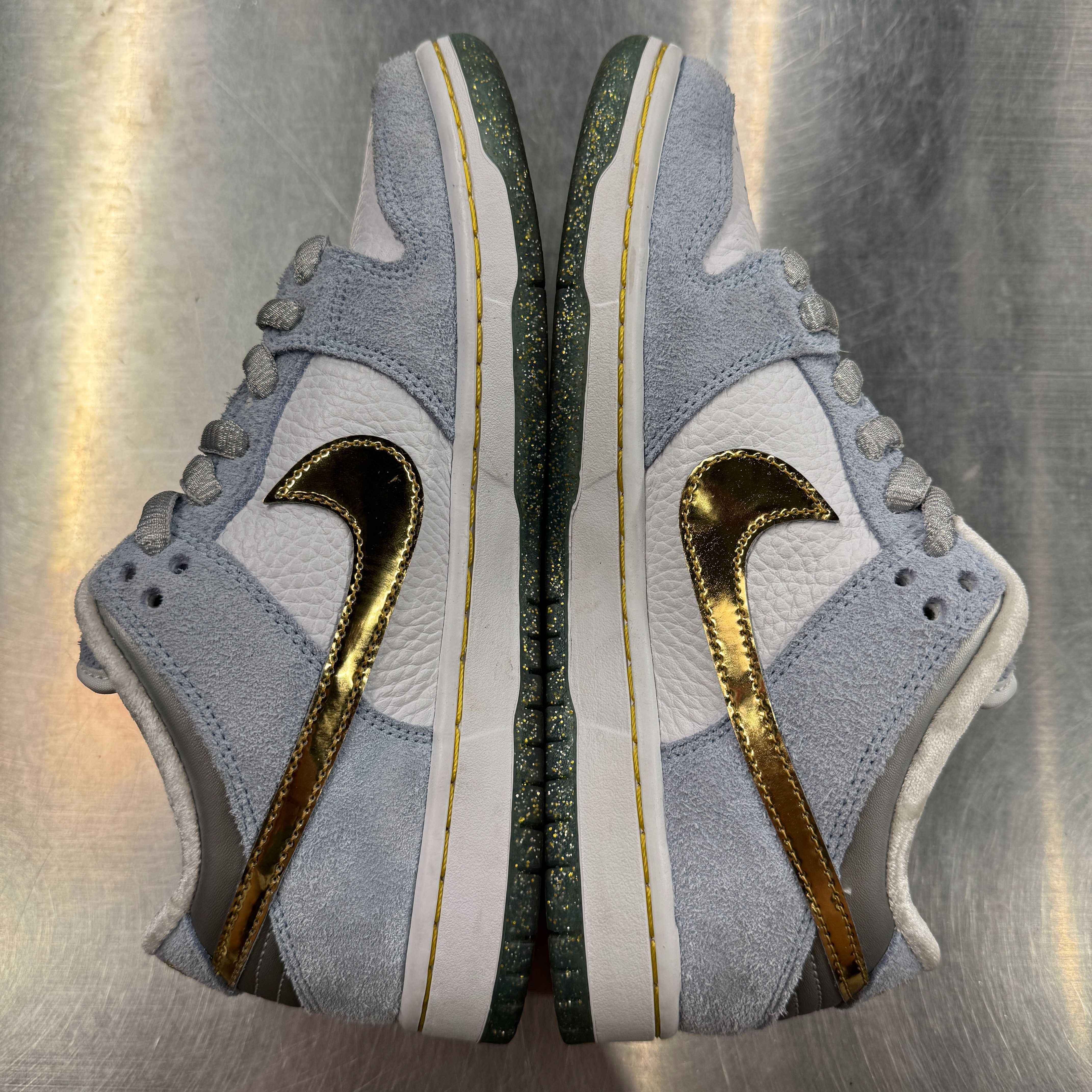 【US7】 NIKE SB SB DUNK LOW PRO QS SEAN CLIVER DC9936-100 【USED】