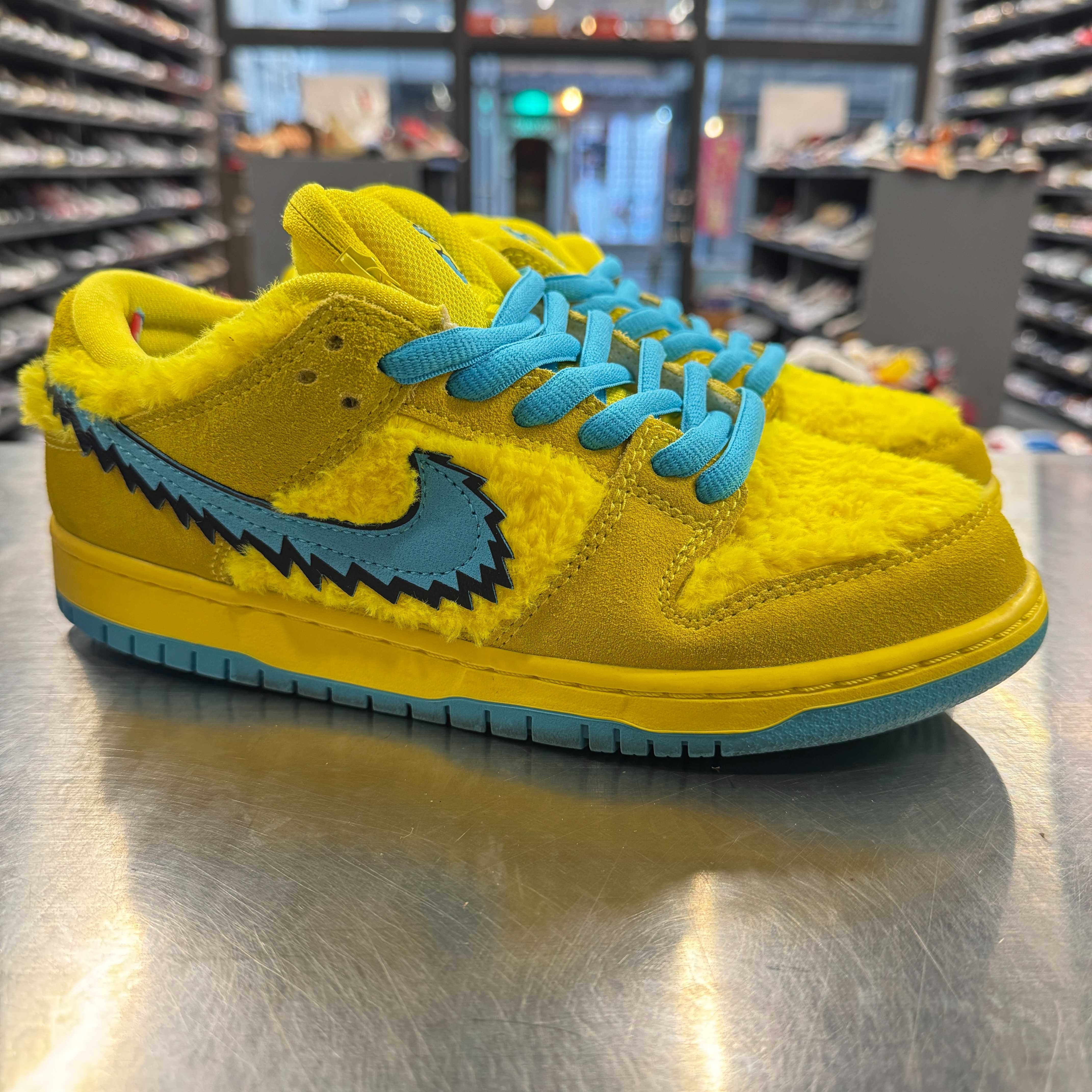 【US7.5】 NIKE SB SB DUNK LOW PRO QS YELLOW BEAR CJ5378-700 【USED】