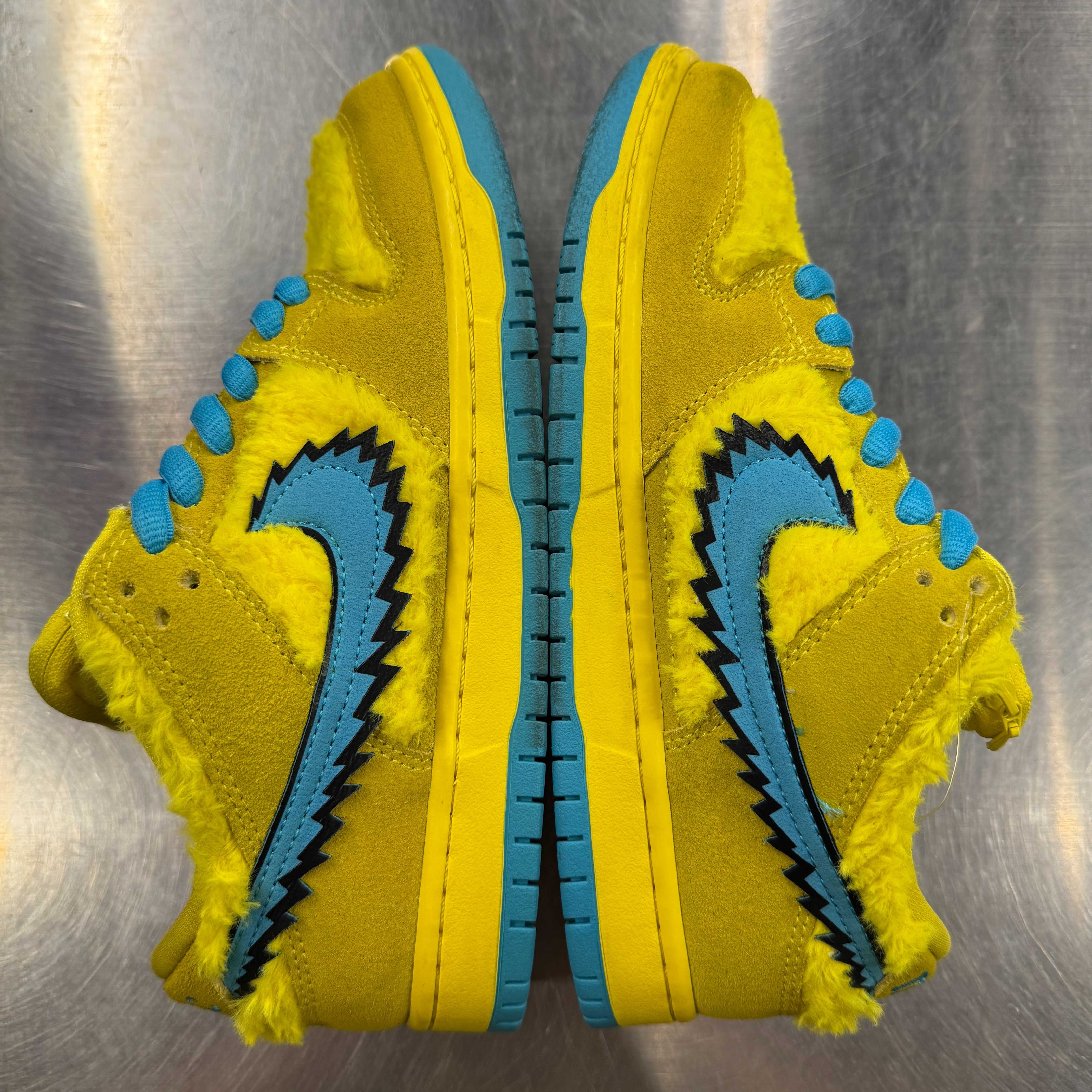 【US7.5】 NIKE SB SB DUNK LOW PRO QS YELLOW BEAR CJ5378-700 【USED】