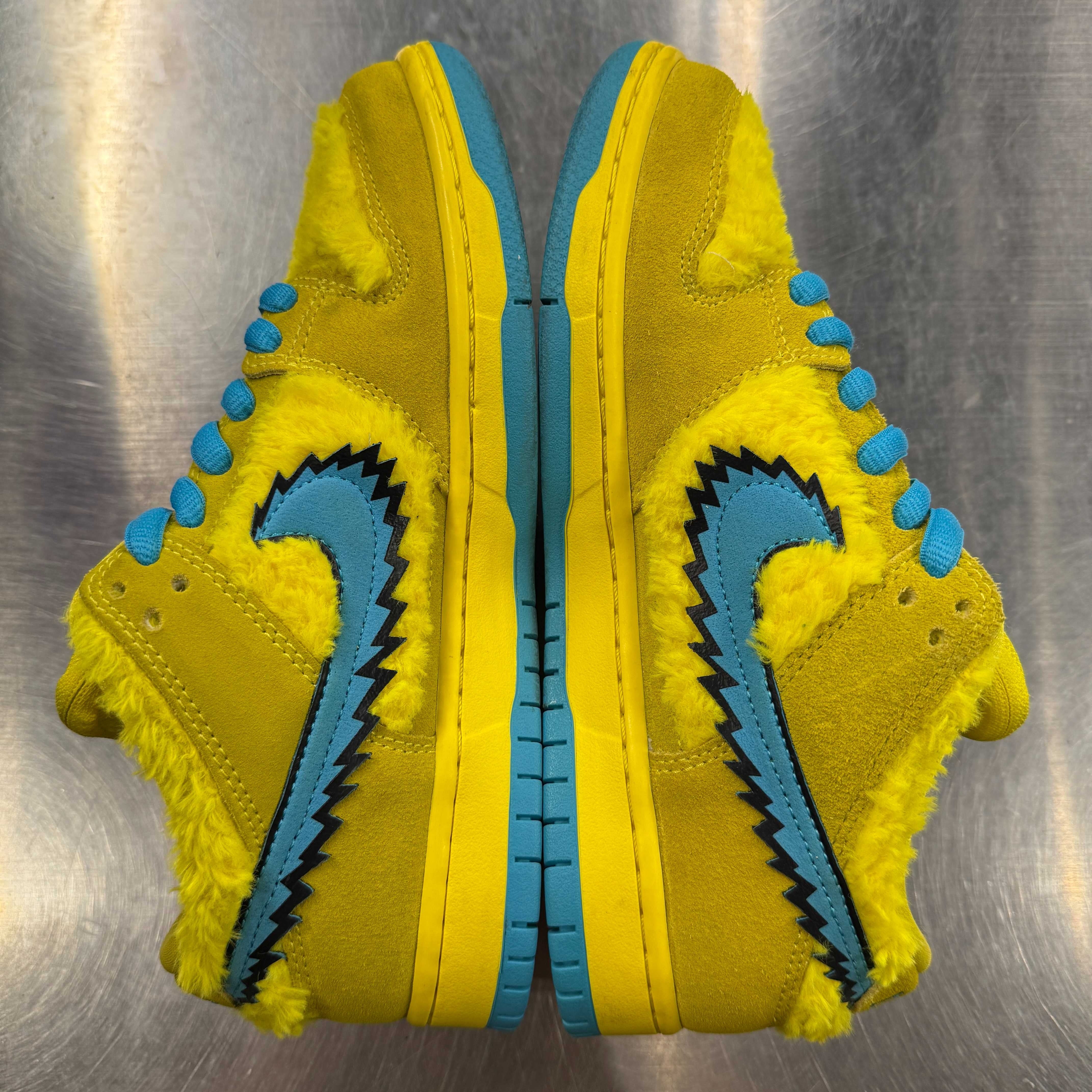 【US7.5】 NIKE SB SB DUNK LOW PRO QS YELLOW BEAR CJ5378-700 【USED】