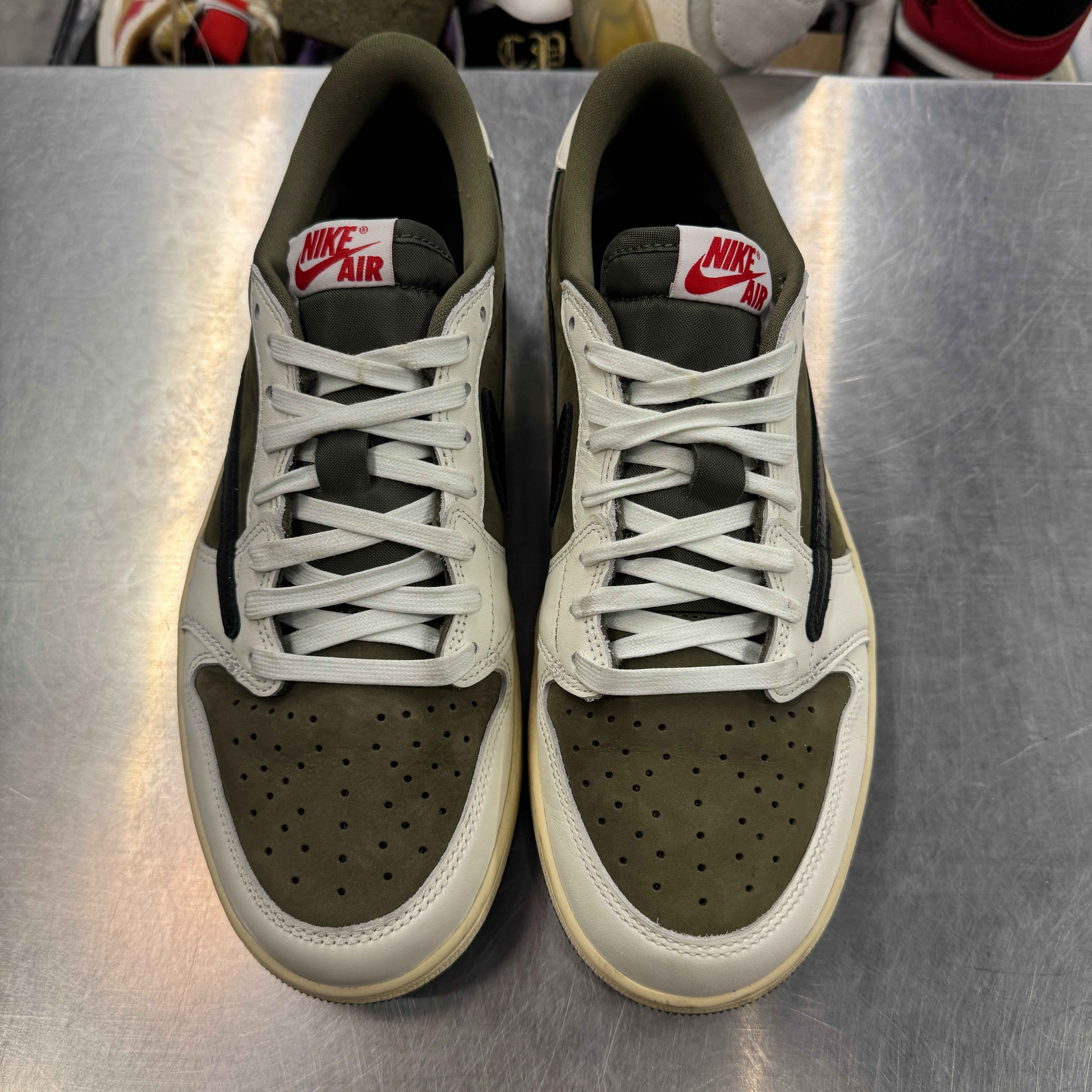 【US8.5】 AIR JORDAN 1 LOW SP TRAIS SCOTT DM7866-200 【USED】