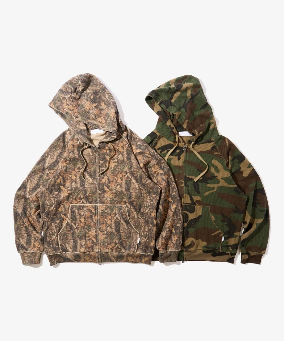 Diaspora skateboards Dry Waffle Full Zip Hoodie Realtree Camo M