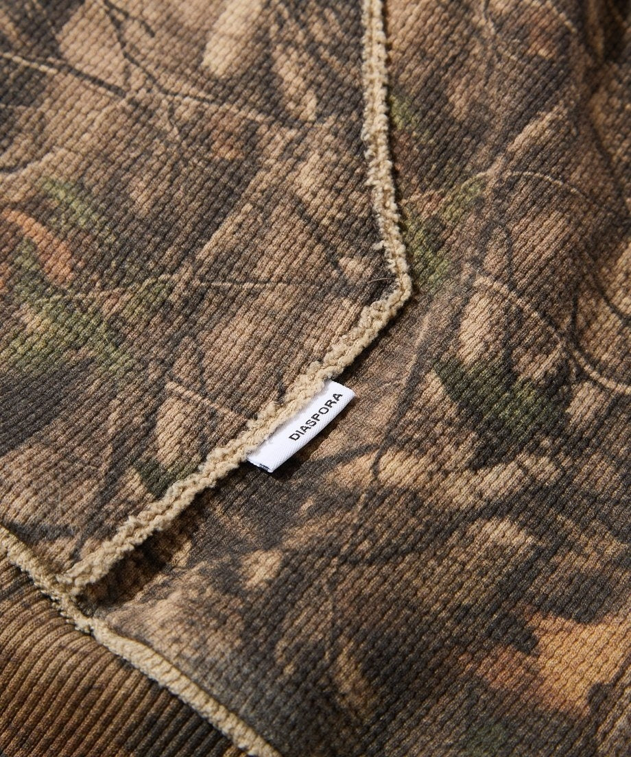 Diaspora skateboards Dry Waffle Full Zip Hoodie Realtree Camo M