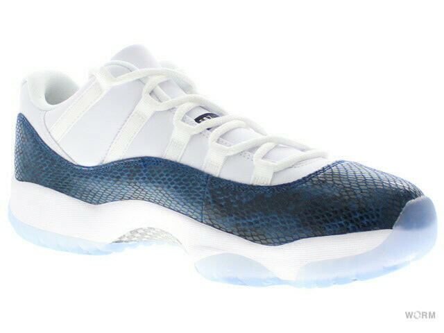 AIR JORDAN 11 RETRO LOW LE "SNAKESKIN" cd6846-102 white/black-navy エア ジョーダン レトロ ロー スネークスキン 【DS】-WORM TOKYO-WORM TOKYO WEB STORE-100% Authentic Sneakers