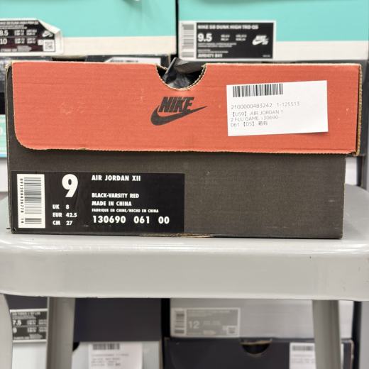 【US9】 AIR JORDAN 12 FLU GAME 130690-061 【DS】