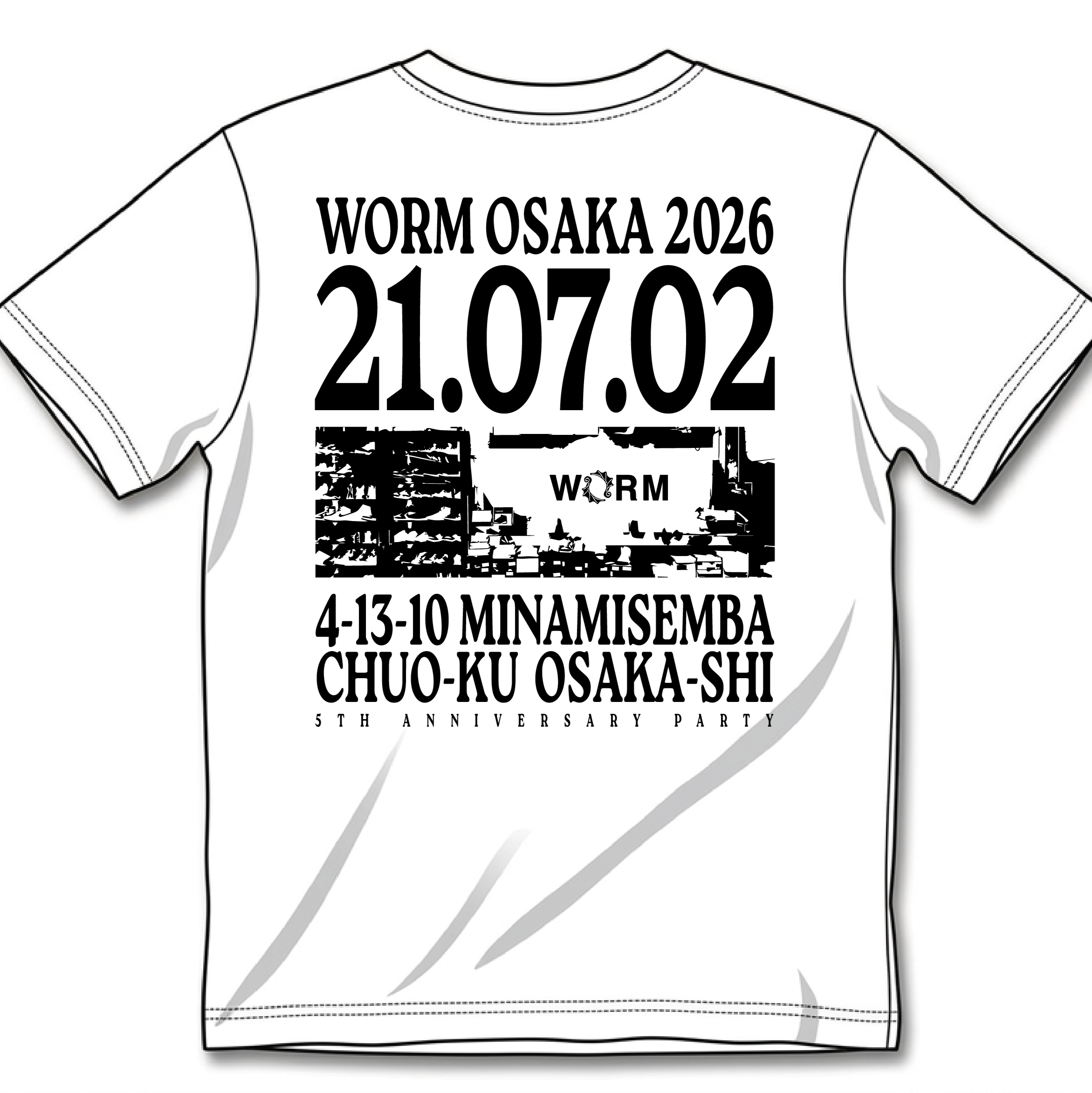 チケット+5th ANNIVERSARY Tshirt  WHITE