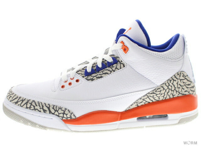 【US9】 AIR JORDAN 3 RETRO KNICKS 136064-148 【DS】