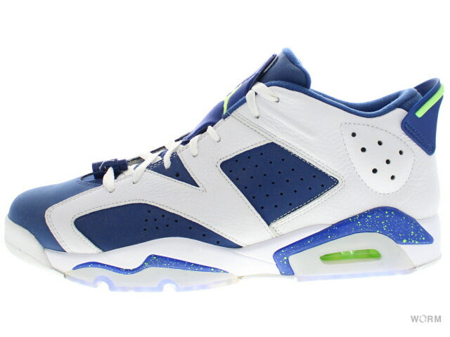 【US9.5】 AIR JORDAN 6 RETRO LOW SEAHAWKS 304401-106 【DS】