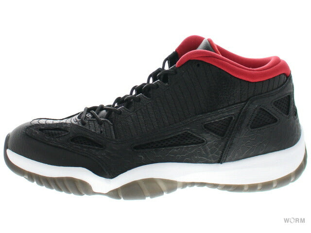 【US10.5】 AIR JORDAN 11 RETRO LOW BLACK VARSITY RED 2011 306008-001 【DS】