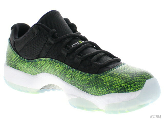 [US8] AIR JORDAN 11 RETRO LOW GREEN SNAKESKIN 528895-033 [DS]