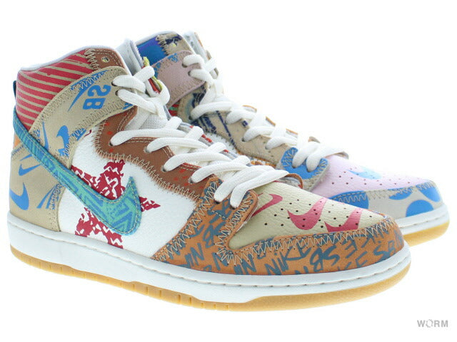 【US7】 NIKE SB ZOOM DUNK HIGH PREM WHAT THE 918321-381 【DS】