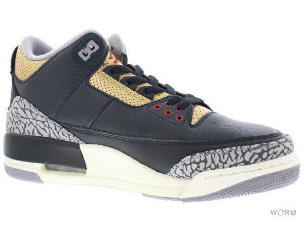 【W US12】 WMNS AIR JORDAN 3 RETRO BLACK ELEPHANT CK9246-067 【DS】