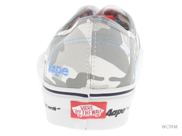 【US10.5】 VANS AUTHENTIC BOLT Aape  VN000BWCY31 【DS】