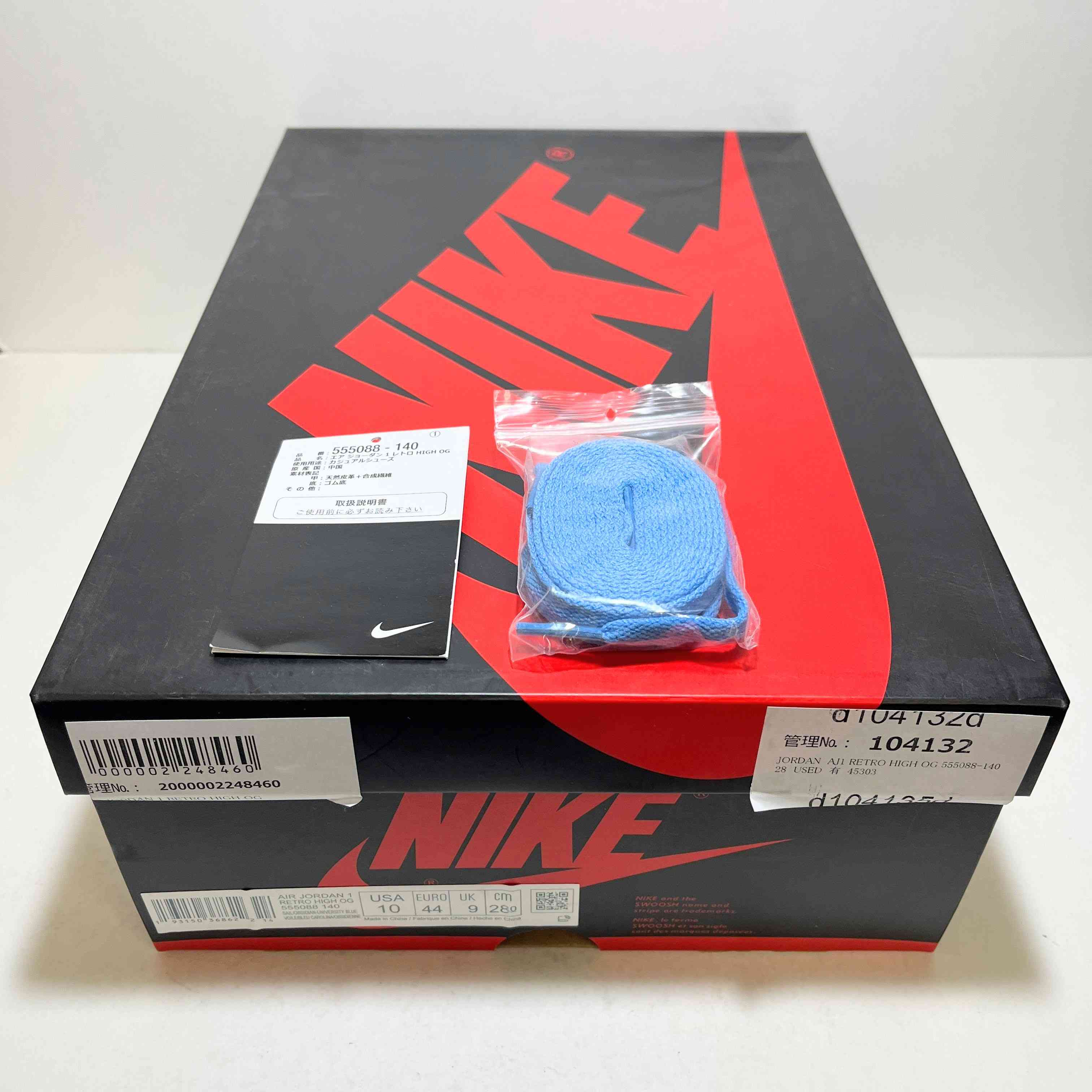 【US10】AIR JORDAN 1 RETRO HIGH OG 555088-140 【USED】