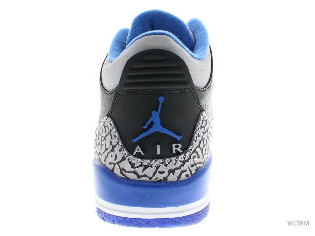 【US9】 AIR JORDAN 3 RETRO SPORT BLUE 136064-007 【DS】