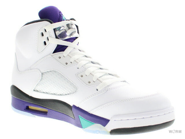 【US9】 AIR JORDAN 5 RETRO Grape 136027-108 【DS】