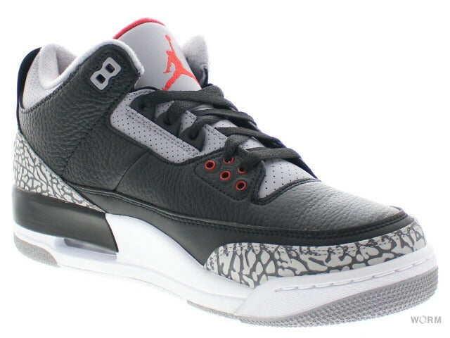 【US9.5】 AIR JORDAN 3 RETRO OG BLACK CEMENT 2018 854262-001 【DS】