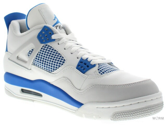 【US9】 AIR JORDAN 4 RETRO Military Blue 308497-105 【DS】