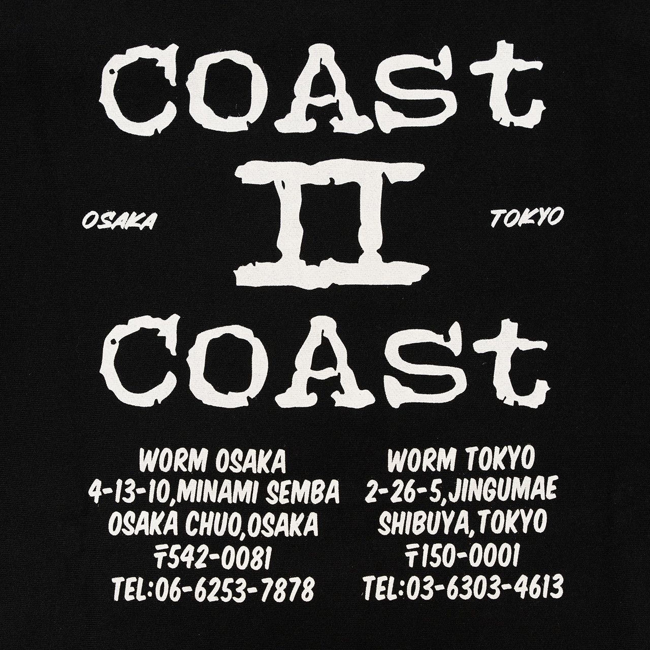 WORM Coast 2 Coast Crew Neck Sweatshirt Black XXL
