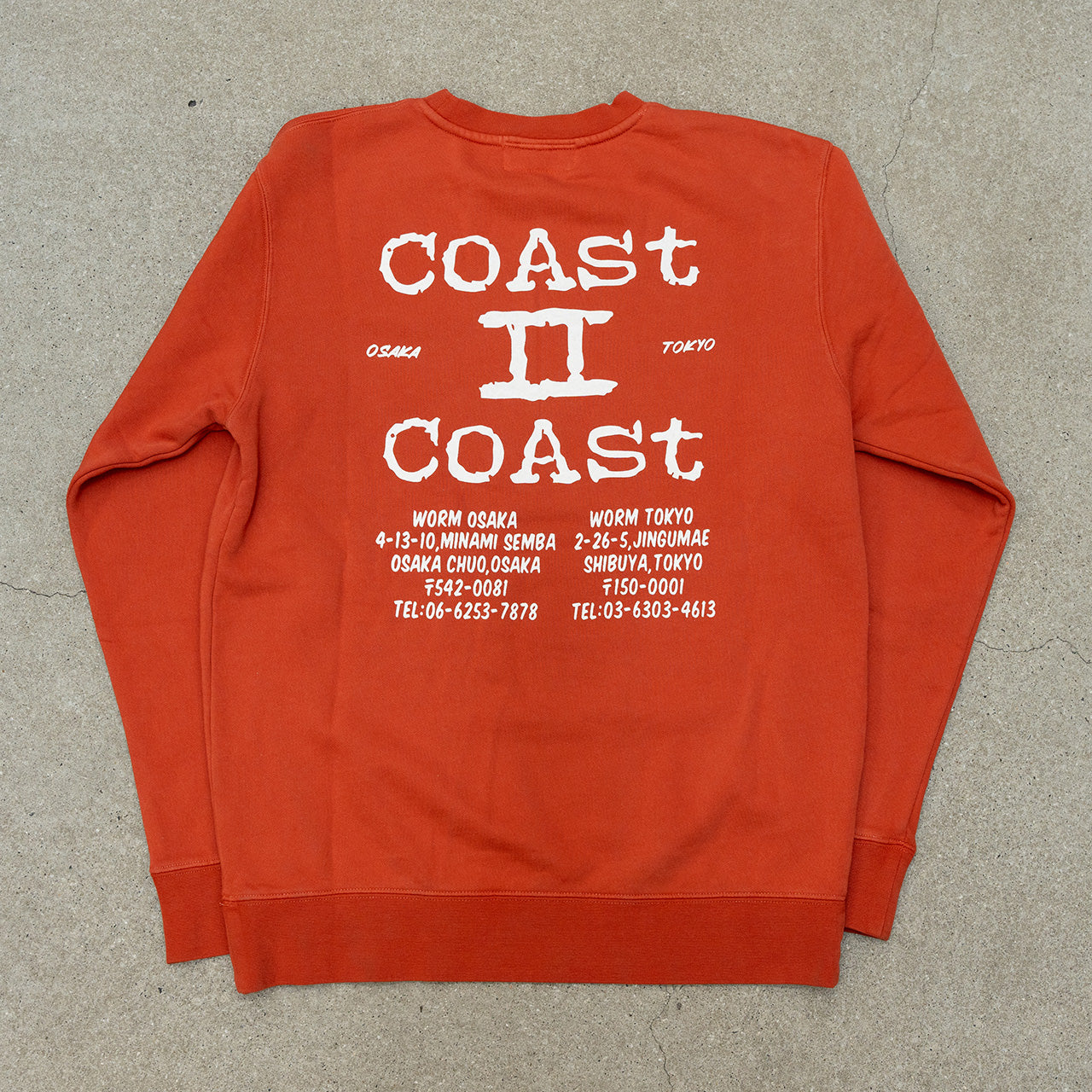 WORM Coast 2 Coast Crew Neck Sweatshirt Amber XXL