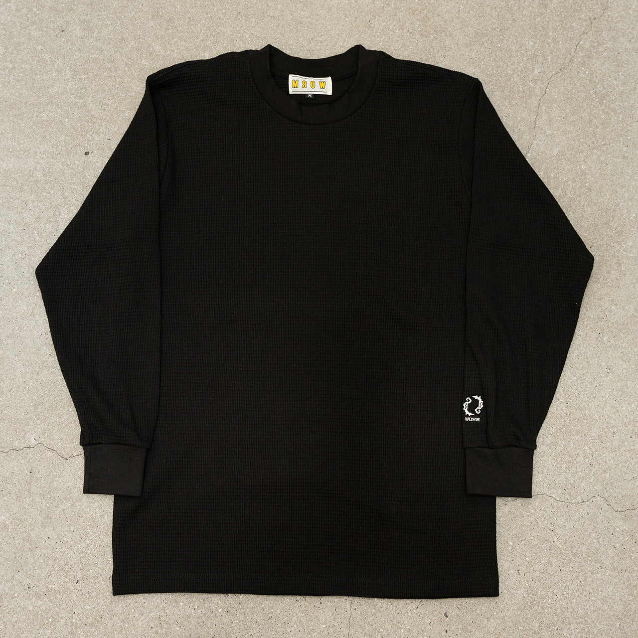 WORM 8bit Logo L/S Thermal Black M