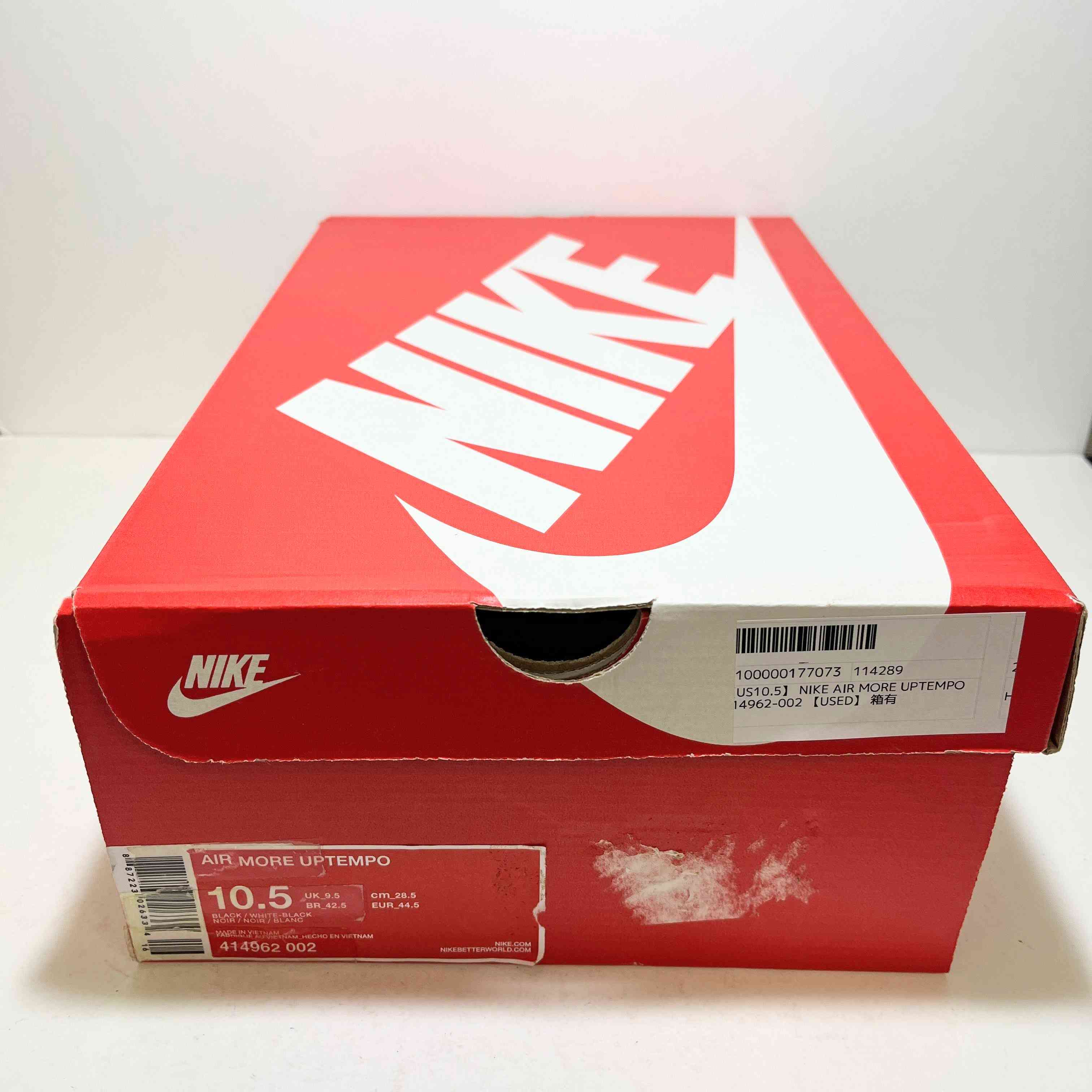 【US10.5】 NIKE AIR MORE UPTEMPO 414962-002 【USED】