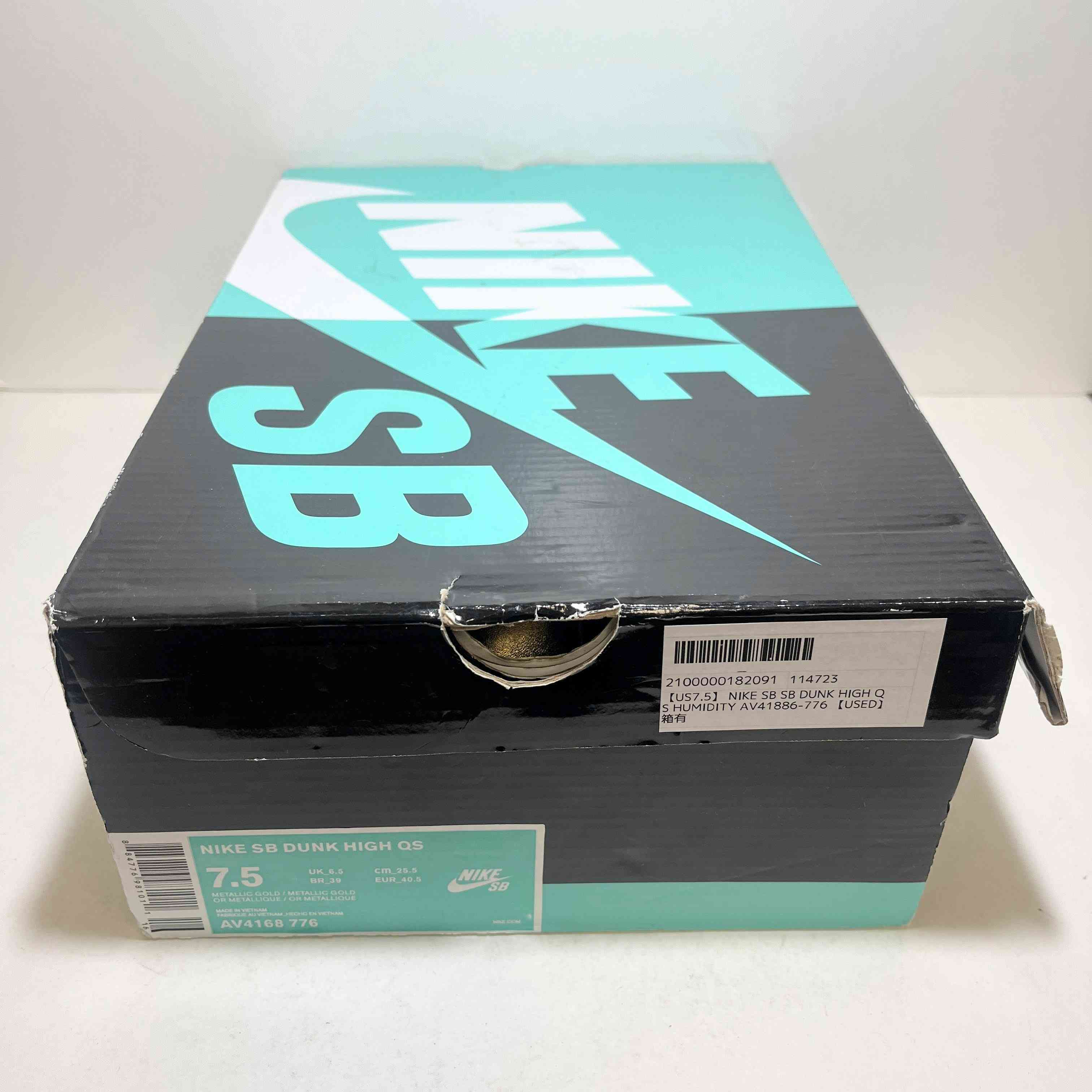 【US7.5】 NIKE SB SB DUNK HIGH QS HUMIDITY AV4168-776 【USED】