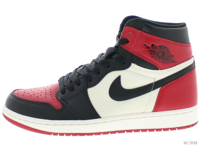 【US11】 AIR JORDAN 1 RETRO HIGH OG BRED TOE 555088-610 【DS】