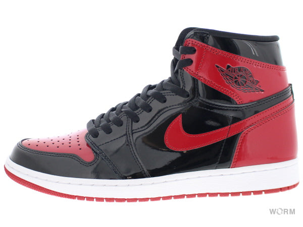 【US8.5】 AIR JORDAN 1 RETRO HIGH OG Patent Bred  555088-063 【DS】