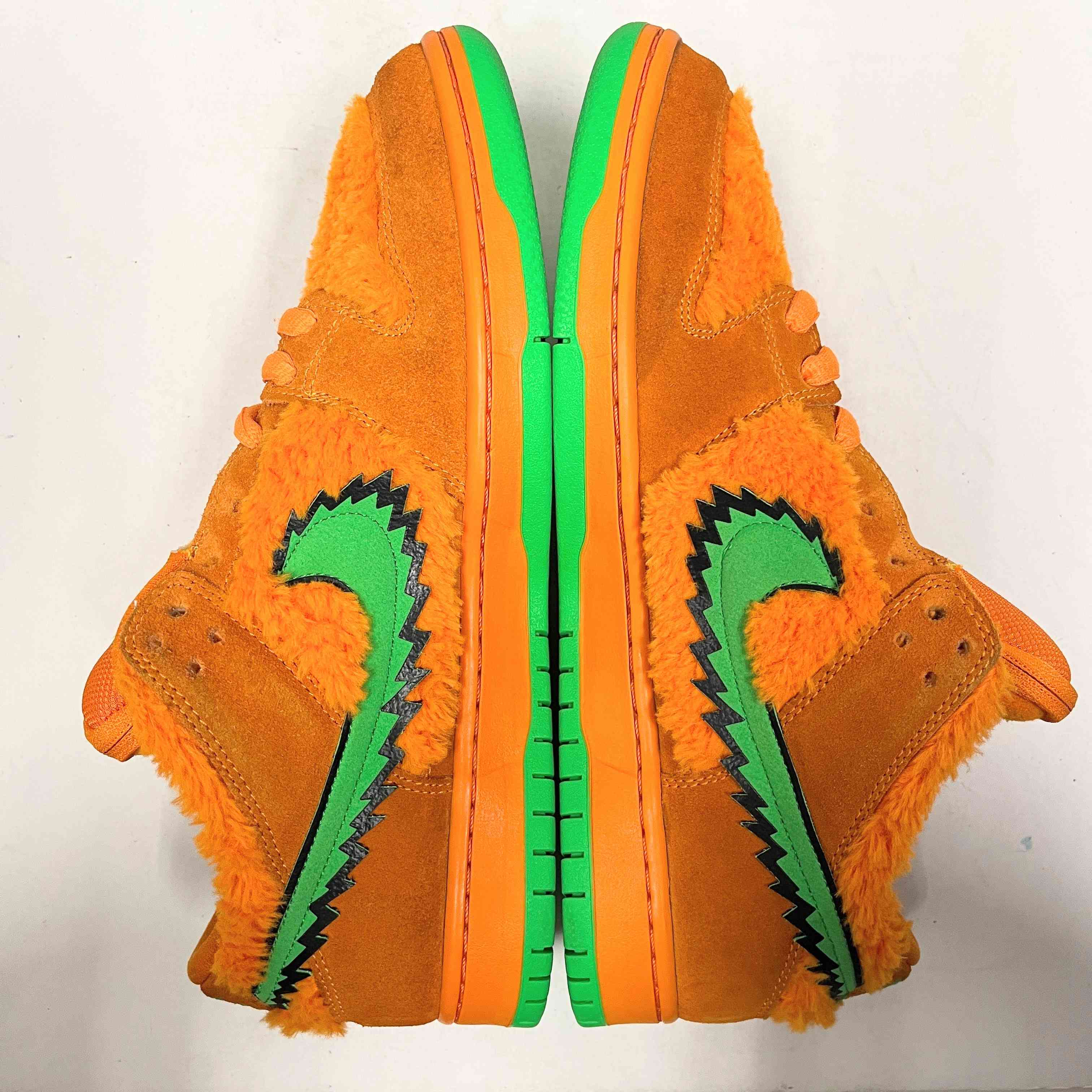 【US10】 NIKE SB SB DUNK LOW PRO QS orange bear CJ5378-800 【USED】