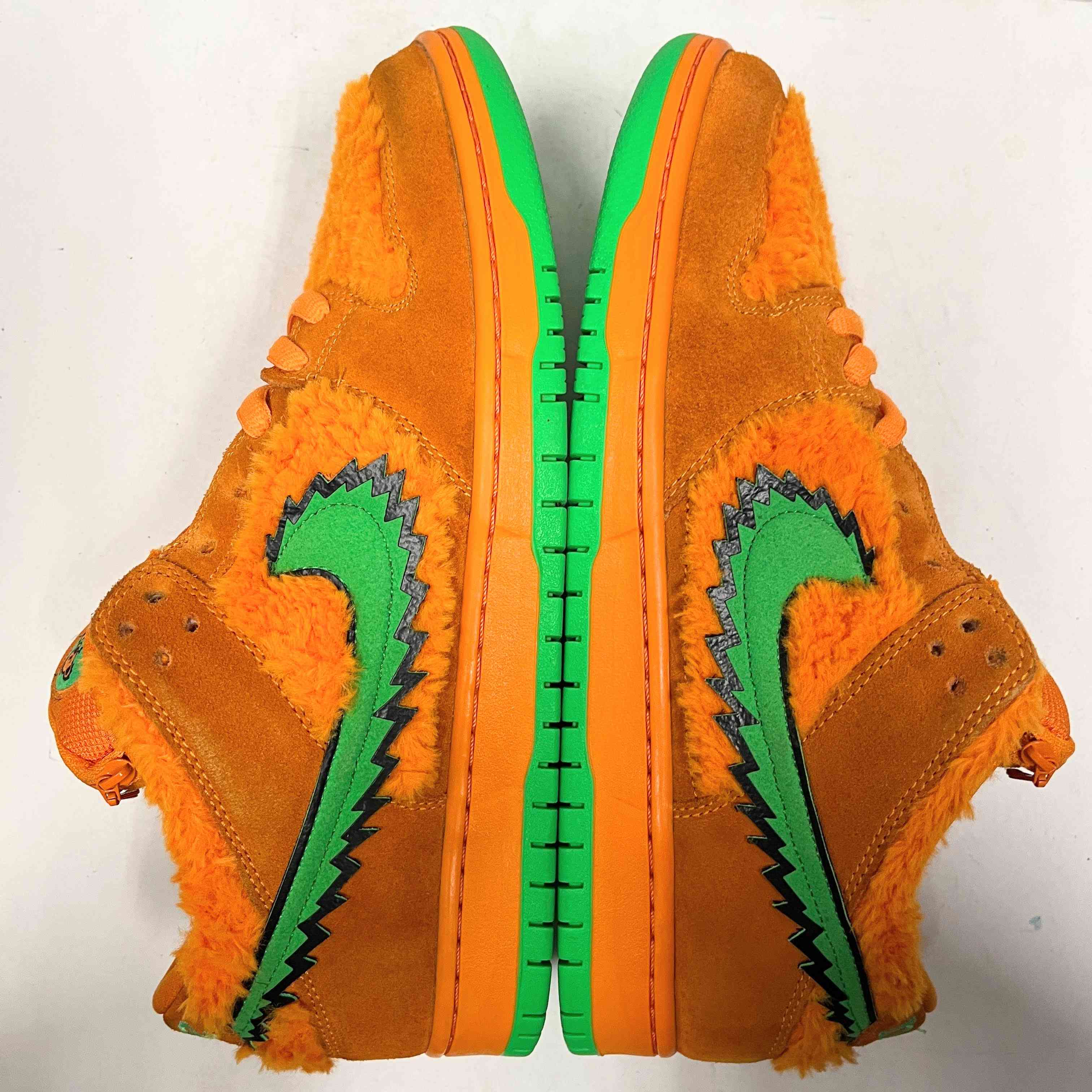 【US10】 NIKE SB SB DUNK LOW PRO QS orange bear CJ5378-800 【USED】