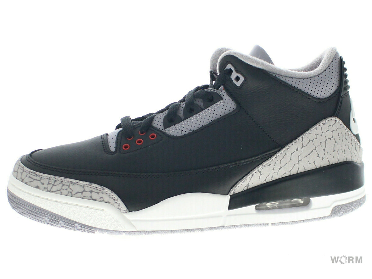 【US8.5】 AIR JORDAN 3 RETRO BLACK CEMENT 2024 DN3707-010  【DS】