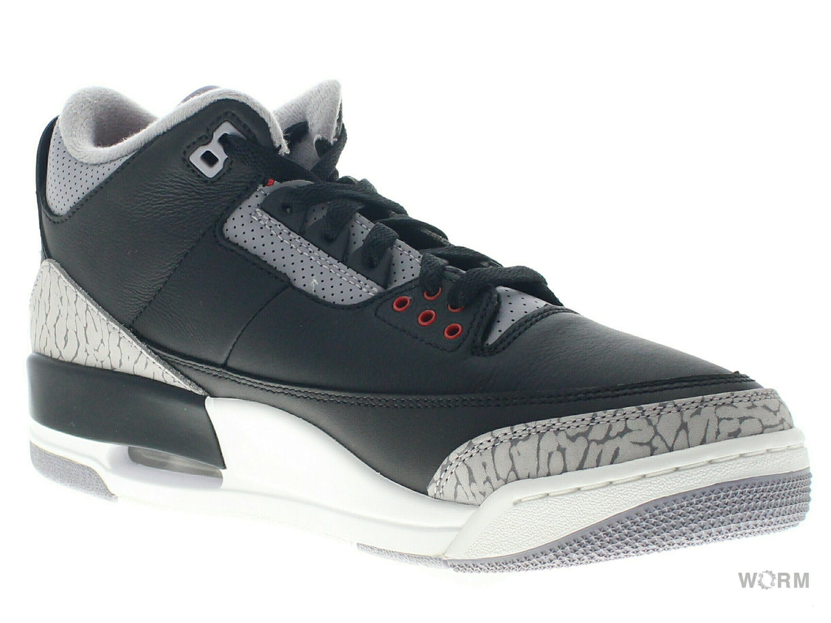 【US9.5】 AIR JORDAN 3 RETRO BLACK CEMENT 2024 DN3707-010  【DS】