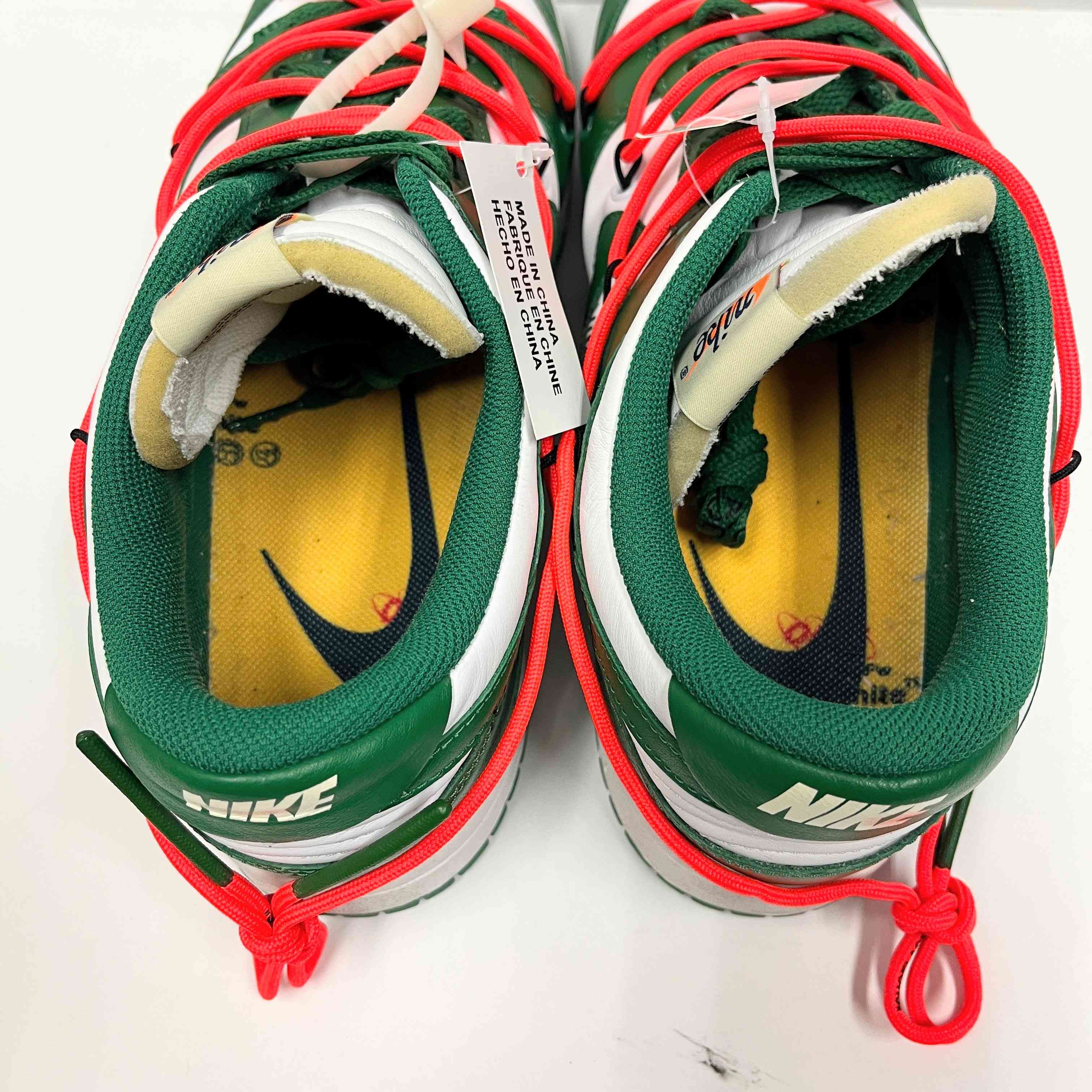 【US12】 NIKE DUNK LOW LTHR/OW CT0856-100 【USED】