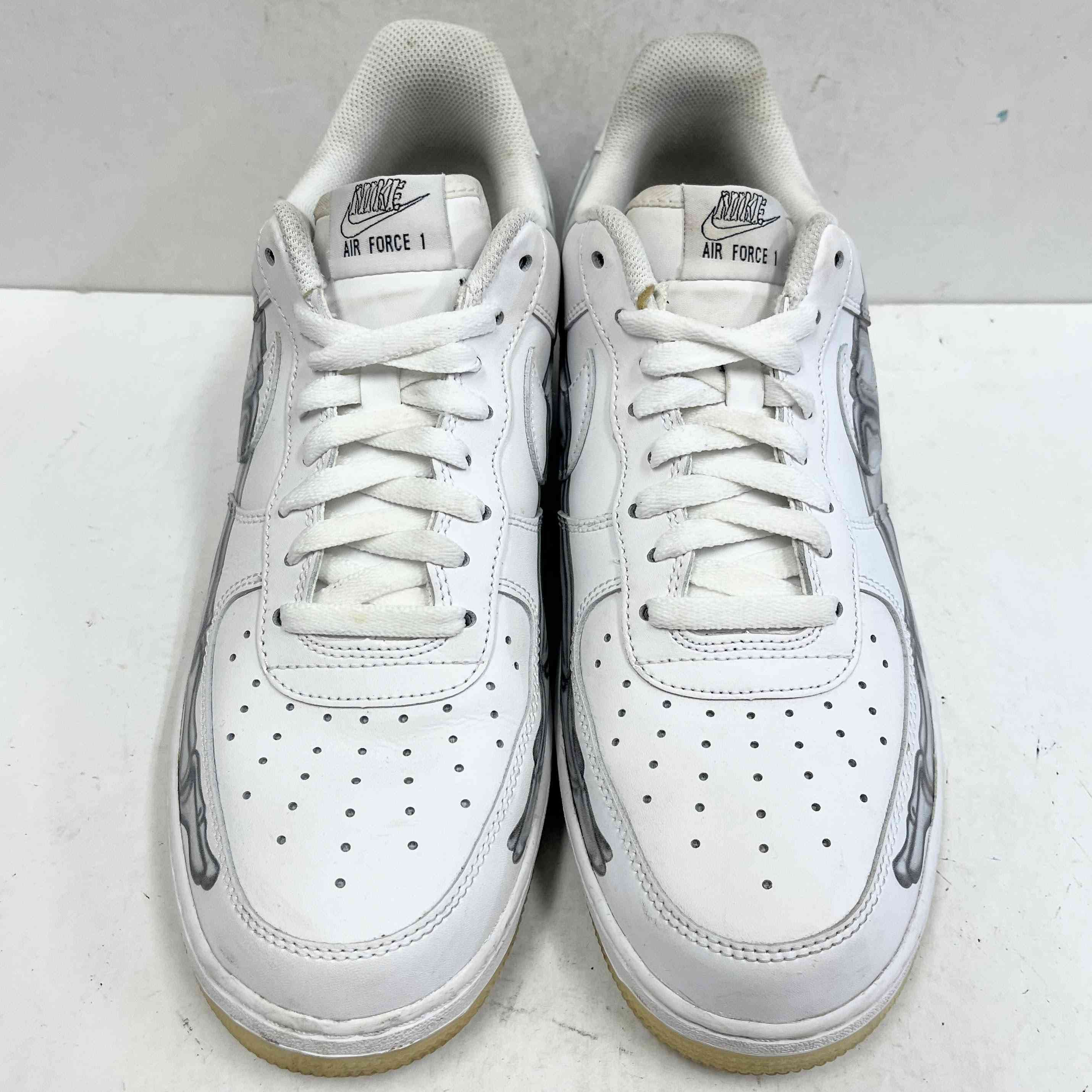 【US9】 NIKE AIR FORCE 1 07 SKELETON QS BQ7541-100 【USED】