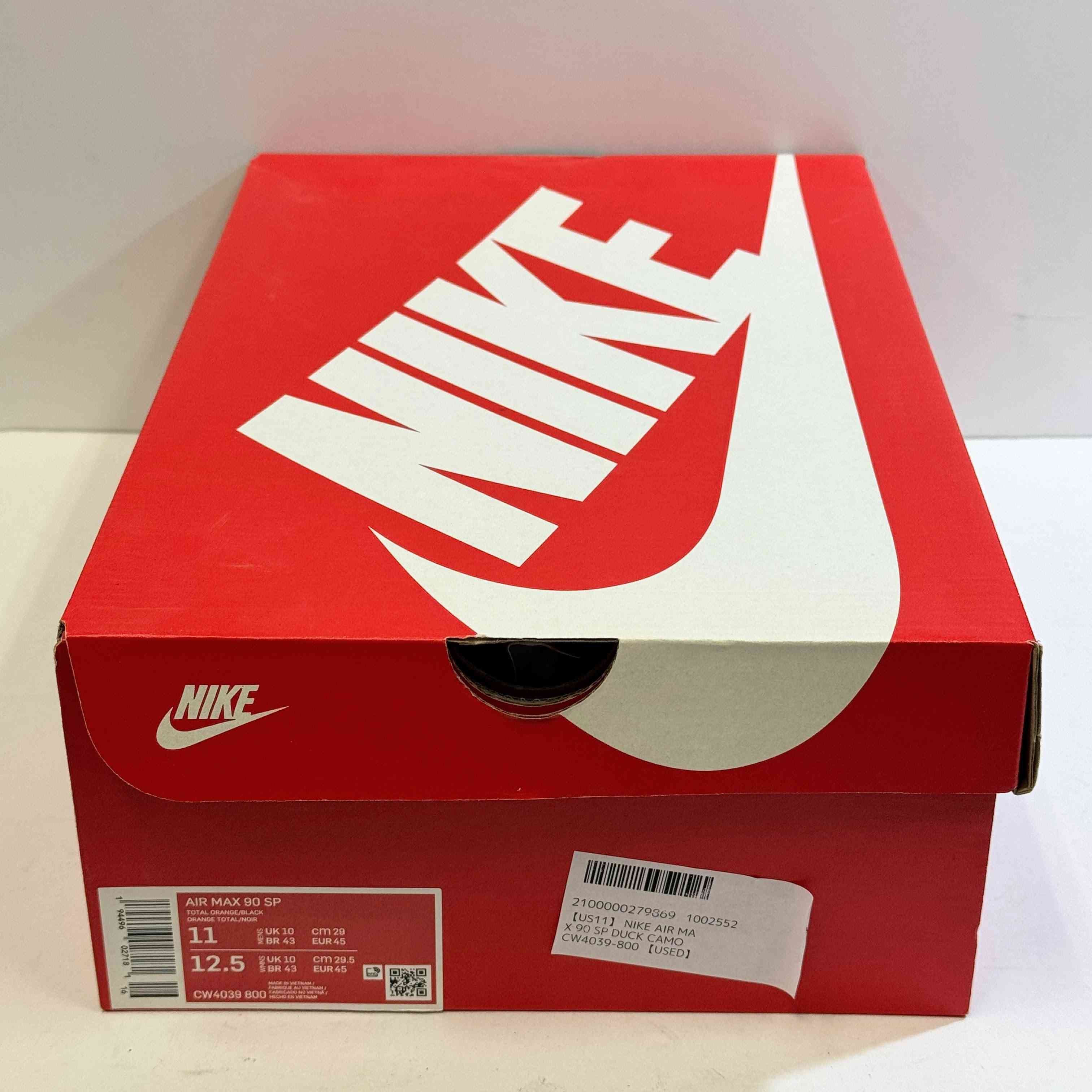 【US11】 NIKE AIR MAX 90 SP DUCK CAMO CW4039-800 【USED】