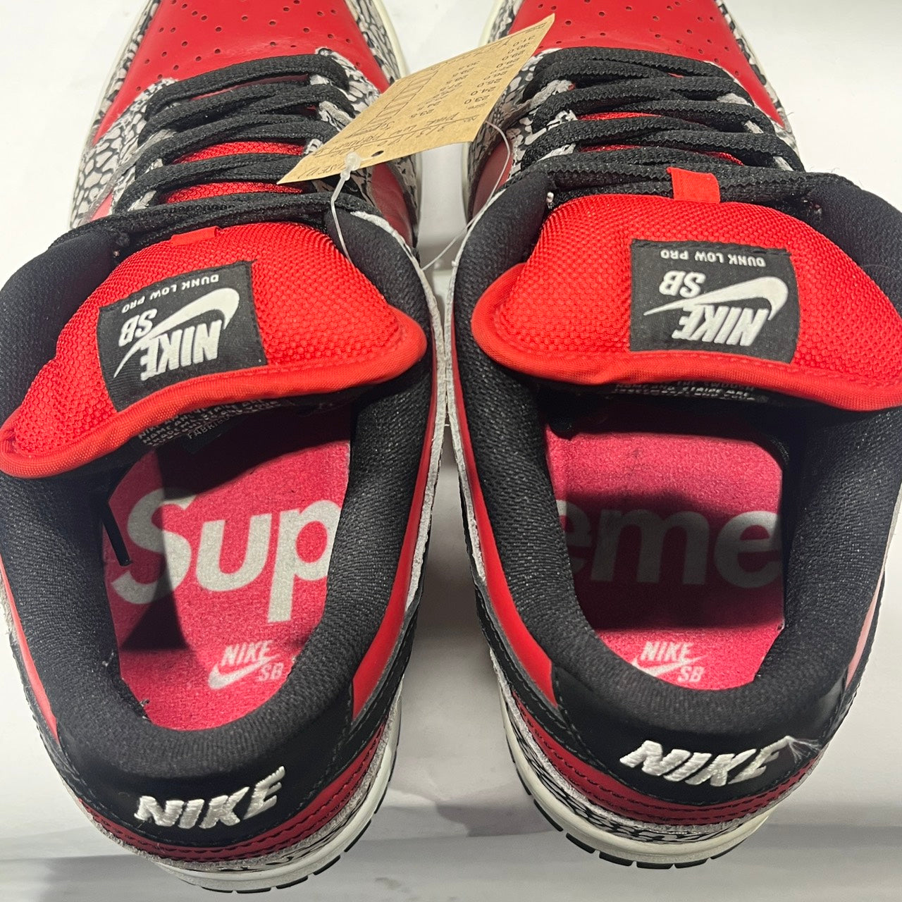【US8.5】 NIKE SB DUNK LOW PREMIUM SB Supreme 313170-600 【USED】