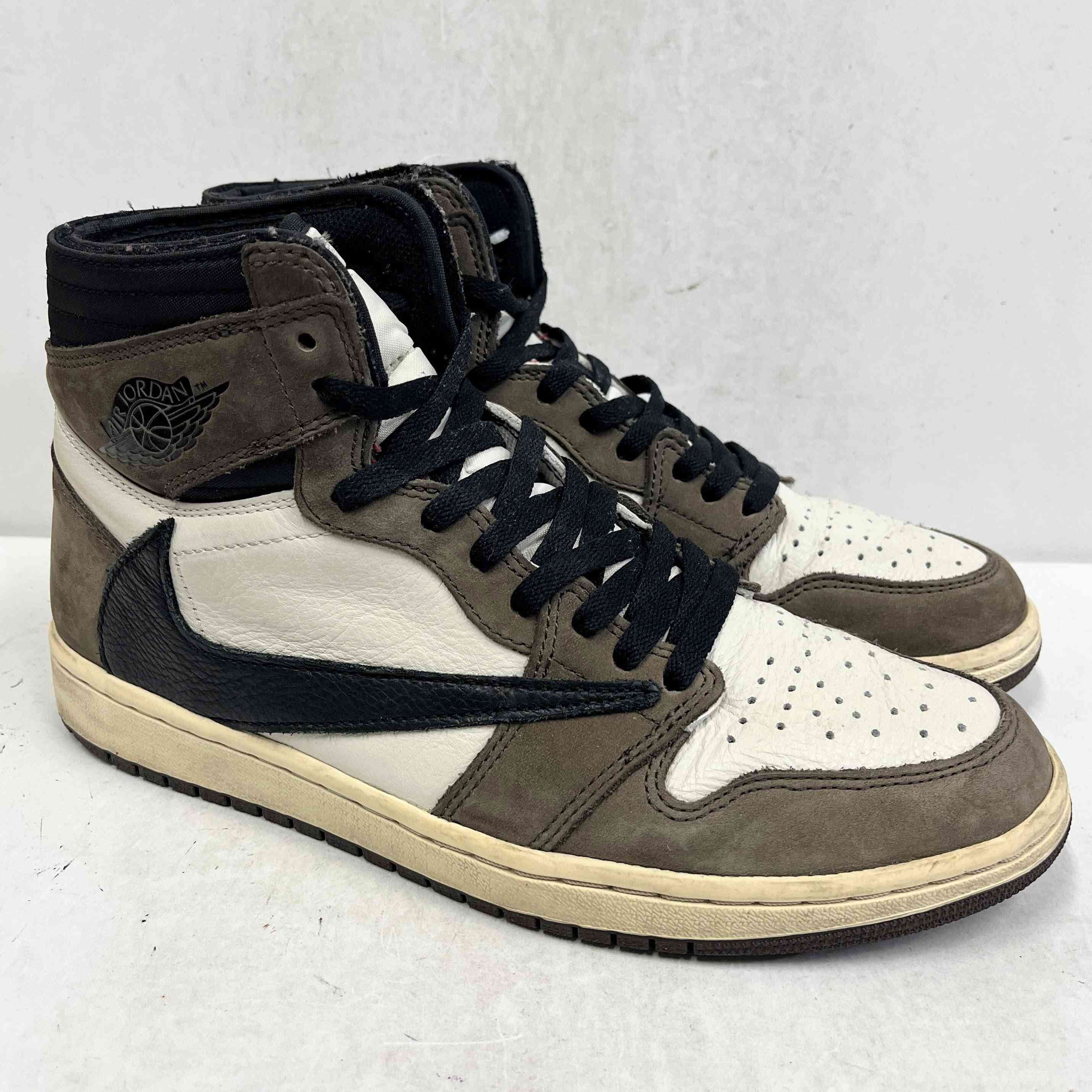 【US10】 AIR JORDAN 1 HIGH OG TS SP TRAVIS SCOTT CD4487-100 【USED】