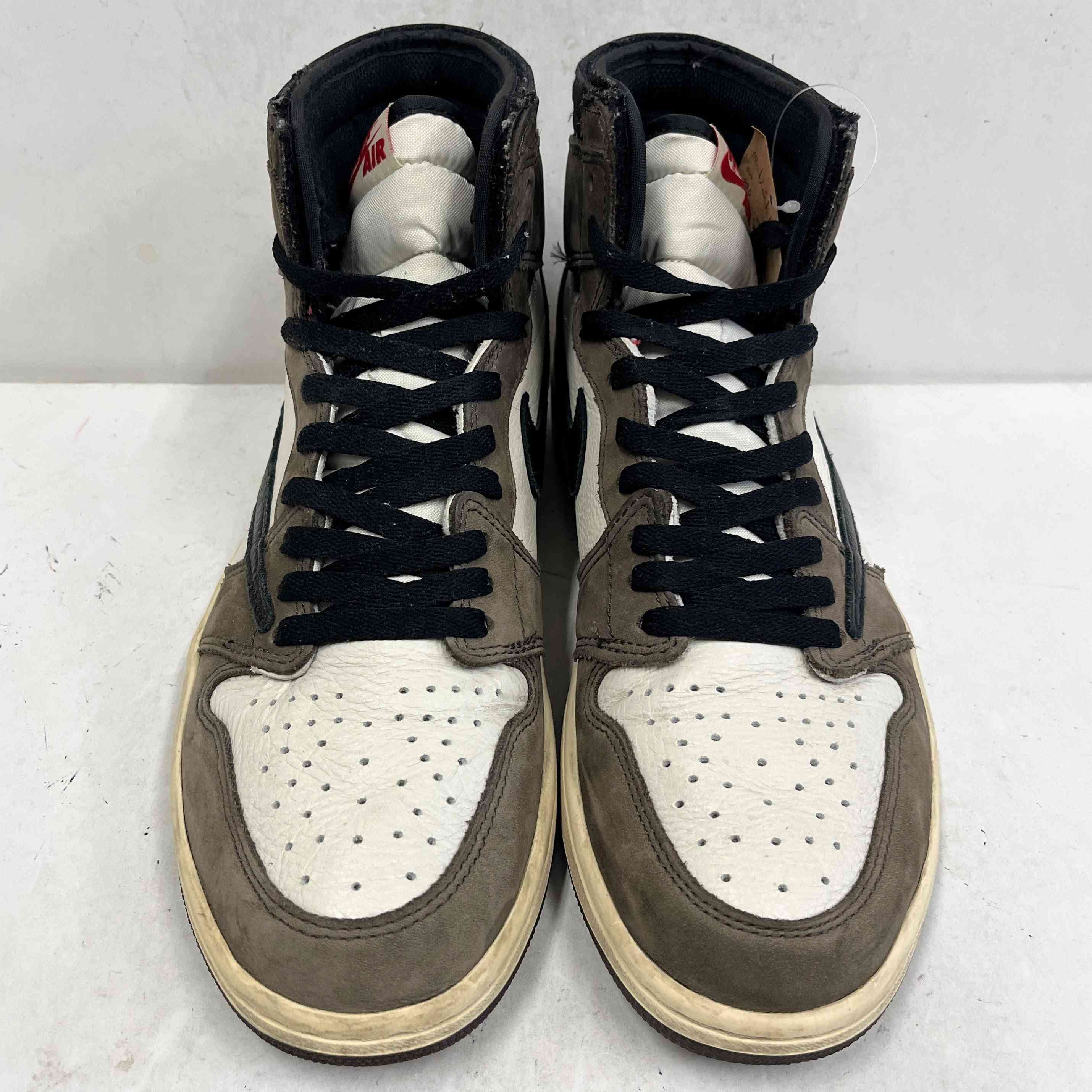 【US10】 AIR JORDAN 1 HIGH OG TS SP TRAVIS SCOTT CD4487-100 【USED】