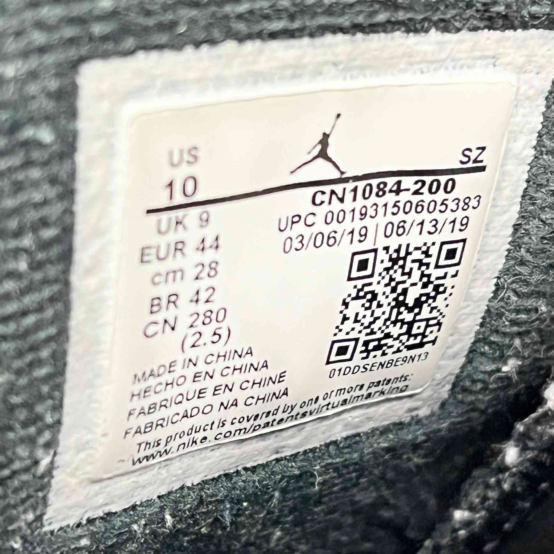 【US10】 AIR JORDAN 6 RETRO SP TRAVIS SCOTT CN1084-200 【USED】