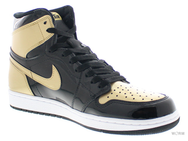 【US9.5】 AIR JORDAN 1 RETRO HIGH OG GOLD TOE 861428-007 【DS】