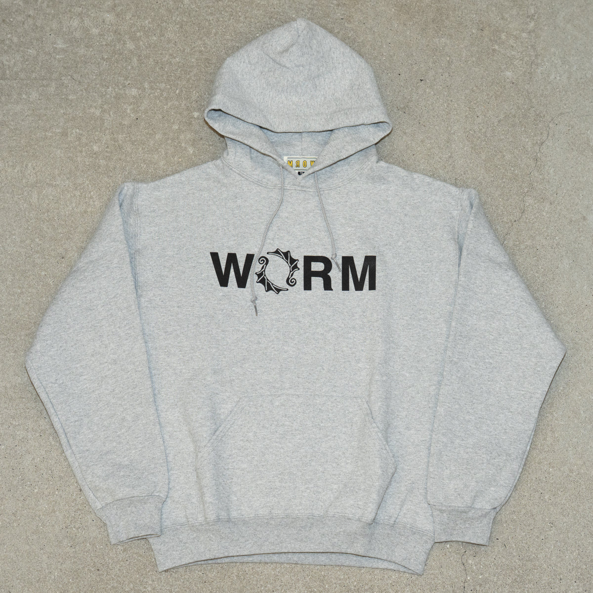 WORM LOGO HOODIE 2025 (GREY) XL