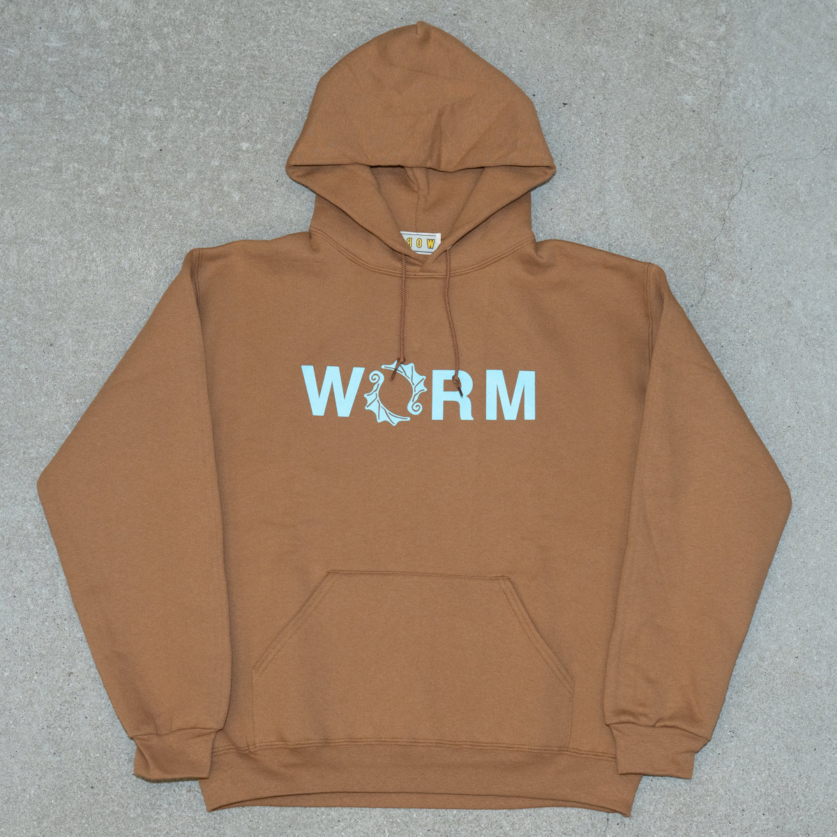 WORM LOGO HOODIE 2025 (BROWN)