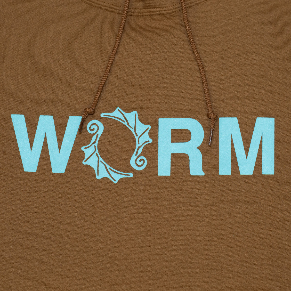 WORM LOGO HOODIE 2025 (BROWN)