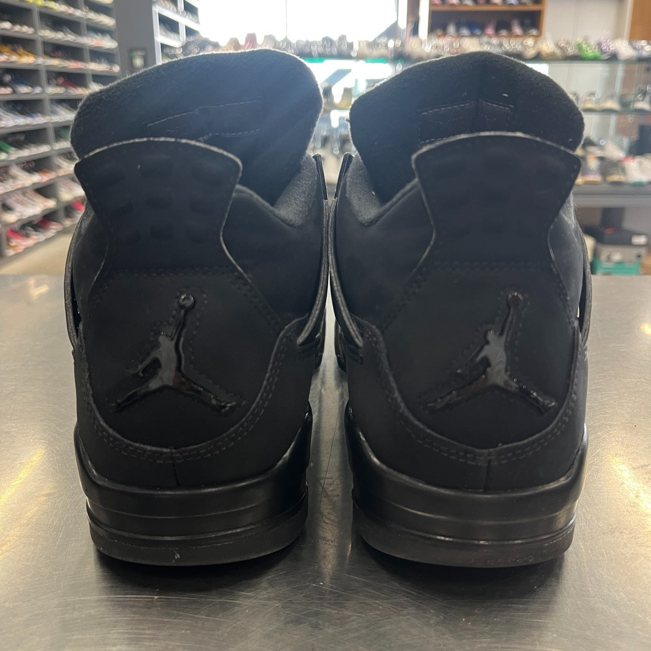 【US9.5】 AIR JORDAN 4 RETRO BLACK CAT CU1110-010 【USED】