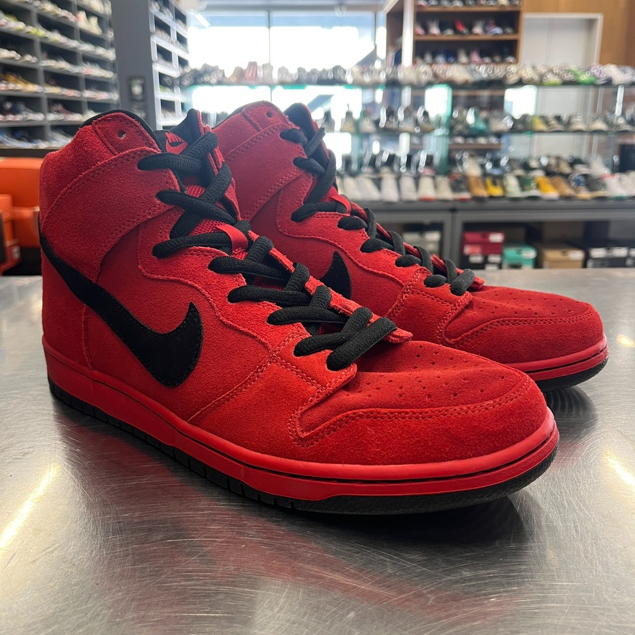 US11】 NIKE SB DUNK HIGH PRO SB Red Devil 305050-600 【USED 
